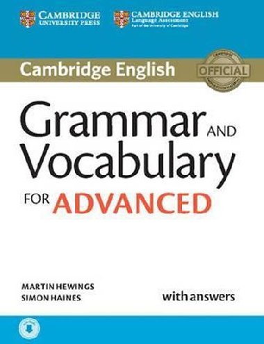 Grammar and Vocabulary for Advanced Book with Answers and Audio - Hewings Martin