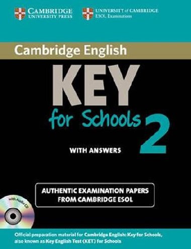 Cambridge English Key for Schools 2 Self-study Pack (Students Book with Answers and Audio CD) - kolektiv autor
