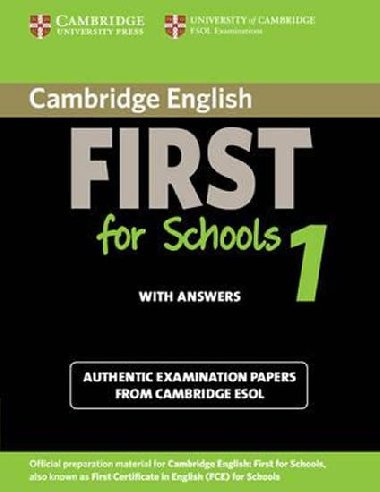 Cambridge English First for Schools 1 Students Book with Answers - kolektiv autor
