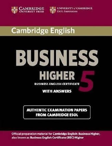 Cambridge English Business 5 Higher Students Book with Answers - kolektiv autor