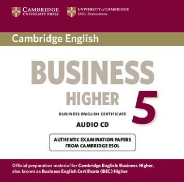 Cambridge English Business 5 Higher Audio Cd - kolektiv autor