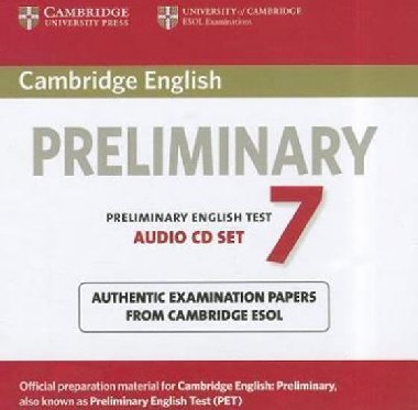 Cambridge English Preliminary 7 Audio CDs (2) - kolektiv autor