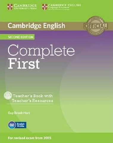 Complete First Teacher´s Book with Teacher´s Resources CD-ROM - Brook-Hart Guy