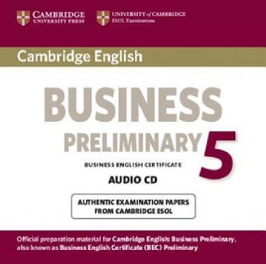 Cambridge English Business 5 Preliminary Audio CD - kolektiv autor