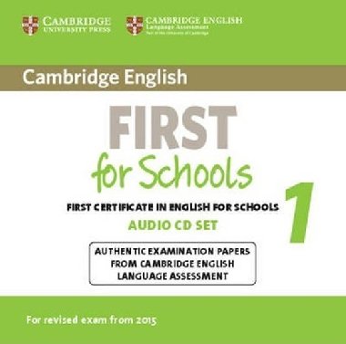 Cambridge English First for Schools 1 for Revised Exam from 2015 Audio CDs - kolektiv autor