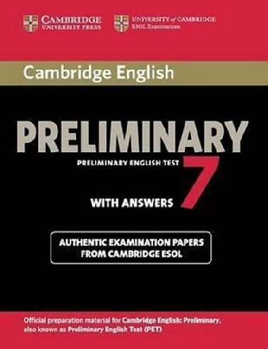 Cambridge English Preliminary 7 Students Book with Answers - kolektiv autor