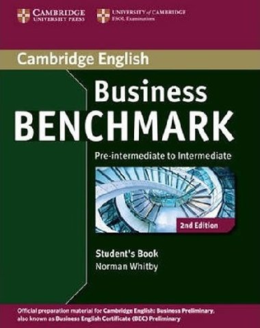 Business Benchmark Pre-intermediate to Intermediate Business Preliminary Students Book - Whitby Norman