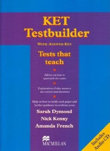 KET Testbuilder With Key & A-CD - Dymond Sarah