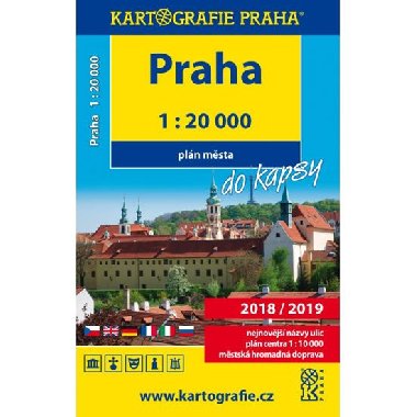 Praha do kapsy - pln msta 1:20 000 - Kartografie
