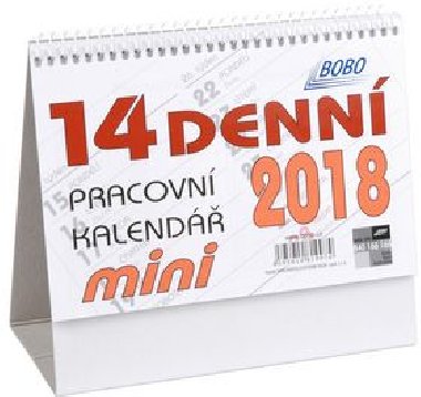 14denn pracovn kalend mini 2018 - Bobo Blok