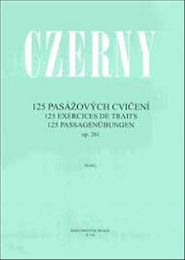 125 pasovch cvien op. 261 - Carl Czerny