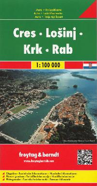 Cres - Loinj - Krk - Rab (Chorvatsk ostrovy) - automapa 1:100 000 - Freytag a Berndt
