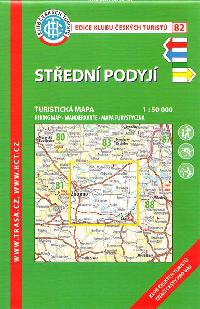 Stedn Podyj - mapa KT 1:50 000 slo 82 - 4. vydn 2017 - Klub eskch Turist