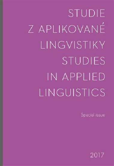 Studie z aplikovan lingvistiky - Special issue 2017 - 