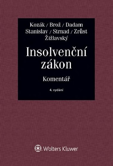 Insolvenn zkon - Jan Kozk; Jaroslav Bro; Alexandr Dadam