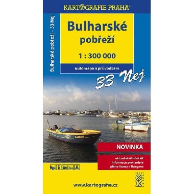 Bulharské pobřeží 33 Nej mapa 1:300 000 - Kartografie