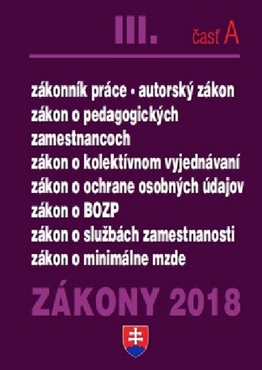 Zkony 2018 III. as A - 