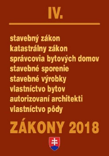Zkony 2018 IV. - 