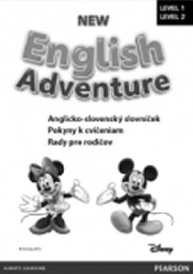 New English Adventure 1 a 2 slovnek SK - neuveden