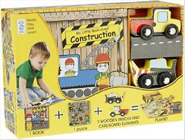My Little Book about Construction (Book, Wooden Toy & 16-piece Puzzle) - neuveden