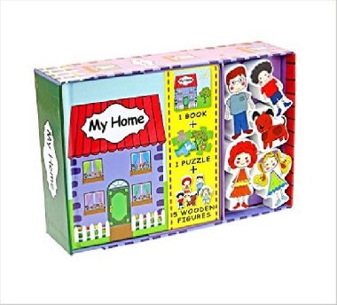 My Home (Book, Wooden Toy & 16-piece Puzzle) - neuveden