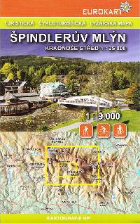 pindlerv Mln 1:9000 Pln msta + mapa Krkonoe sted 1:25 000 - Eurokart