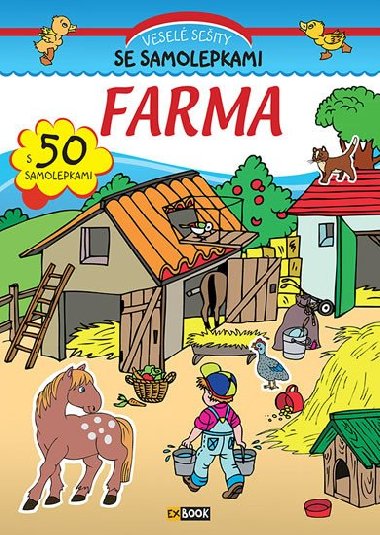 Vesel seity se samolepkami Farma - S 50 samolepkami - Exbook