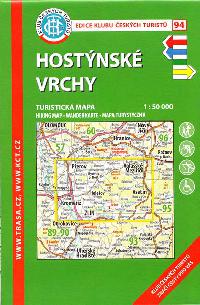 Hostnsk vrchy - mapa KT 1:50 000 slo 94 - Klub eskch Turist