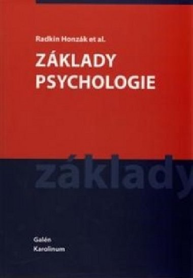 Zklady psychologie - Radkin Honzk