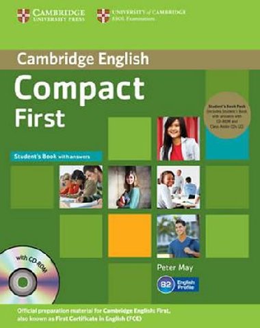 Compact First Students Book with Answers with CD-ROM and Class Audio CDs (2) - May Peter