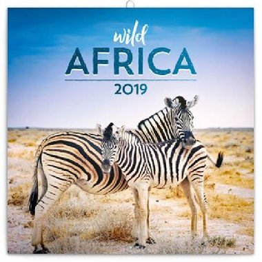 Kalend poznmkov 2019 - Divok Afrika, 30 x 30 cm - Presco