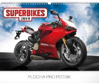 Kalend nstnn 2019 - Superbikes, 48 x 33 cm - Presco