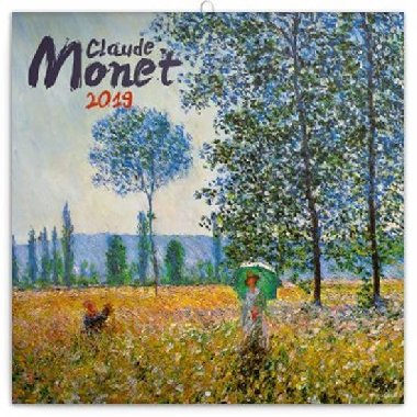 Kalend poznmkov 2019 - Claude Monet, 30 x 30 cm - Presco