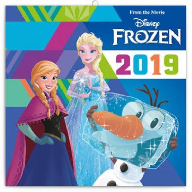 Kalend poznmkov 2019 - Frozen - Ledov krlovstv, s  50 samolepkami, 30 x 30 cm - Walt Disney