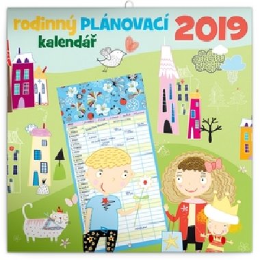 Kalend 2019 - Rodinn plnovac, 30 x 30 cm - Presco