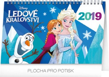 Kalend stoln 2019  - Frozen - Ledov krlovstv, 23,1 x 14,5 cm - Presco