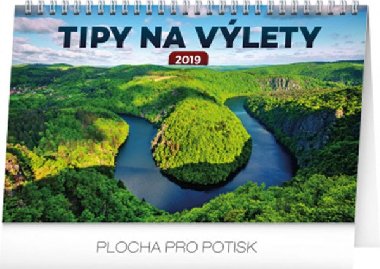 Kalend stoln 2019  - Tipy na vlety, 23,1 x 14,5 cm - Presco