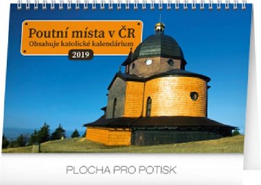 Kalend stoln 2019  - Poutn msta v R, 23,1 x 14,5 cm - Presco