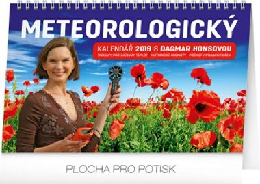 Kalend stoln 2019  - meteorologick s Dagmar Honsovou, 23,1 x 14,5 cm - Presco