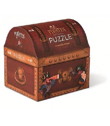 Puzzle truhlika: Pirate Treasure/Pirtsk poklad (48 dlk) - neuveden