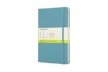 Moleskine: Zápisník tvrdý čistý modrozelený L - neuveden
