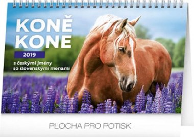 Kalend stoln 2019  - Kon - Kone CZ/SK, 23,1 x 14,5 cm - Presco