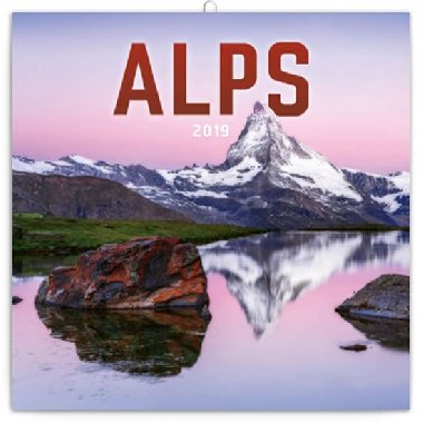 Kalend poznmkov 2019 - Alpy, 30 x 30 cm - Presco