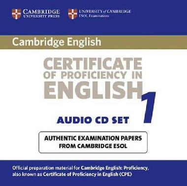Cambridge Certificate of Proficiency in English 1 Audio CD Set (2 CDs) - kolektiv autor
