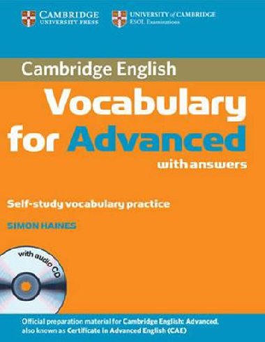 Cambridge Vocabulary for Advanced with Answers and Audio CD - Haines Simon