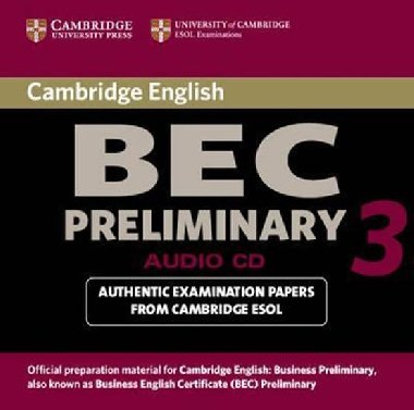 Cambridge BEC Preliminary 3 Audio CD - kolektiv autor