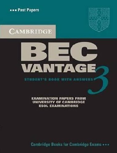 Cambridge BEC Vantage 3 Students Book with Answers - kolektiv autor