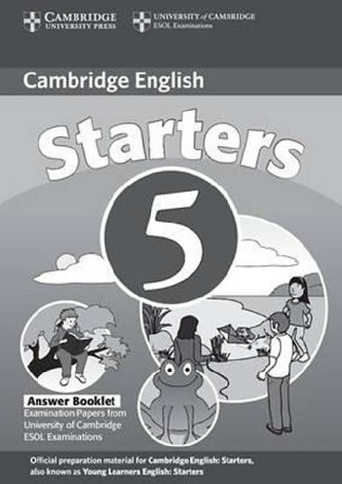 Cambridge English Starters 5 Answer Booklet - kolektiv autor