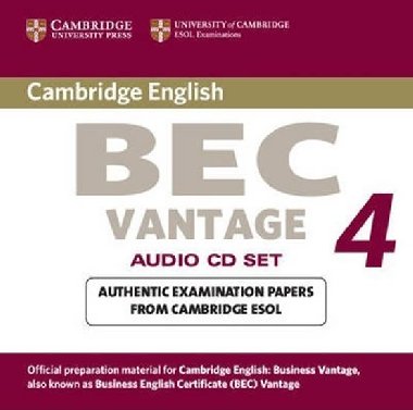 Cambridge BEC 4 Vantage Audio CDs (2) : Examination Papers from University of Cambridge ESOL Examinations - kolektiv autor