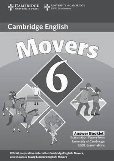 Cambridge English Movers 6 Answer Booklet - kolektiv autor